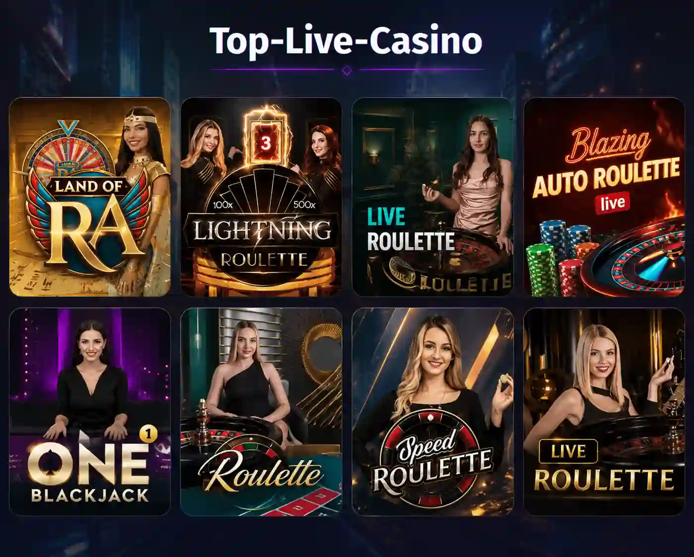 Live-Casino mit echten Dealern